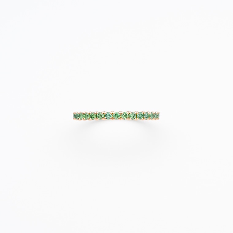 E001 グリーンラボグロウンダイヤモンド/リング/0.27ct