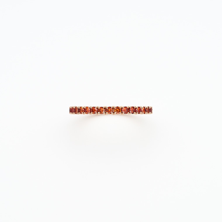 E001 オレンジラボグロウンダイヤモンド/リング/0.27ct