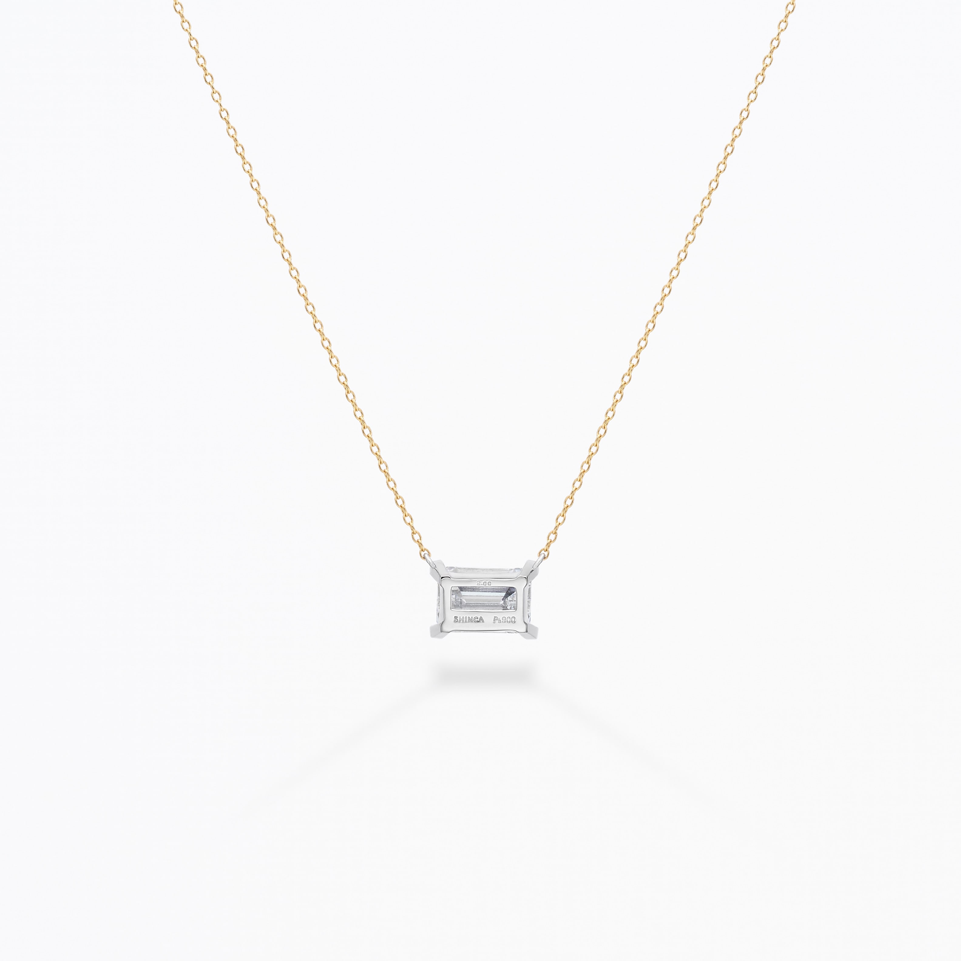 L103 ラボグロウンダイヤモンド/ネックレス/2.00ct/55cm