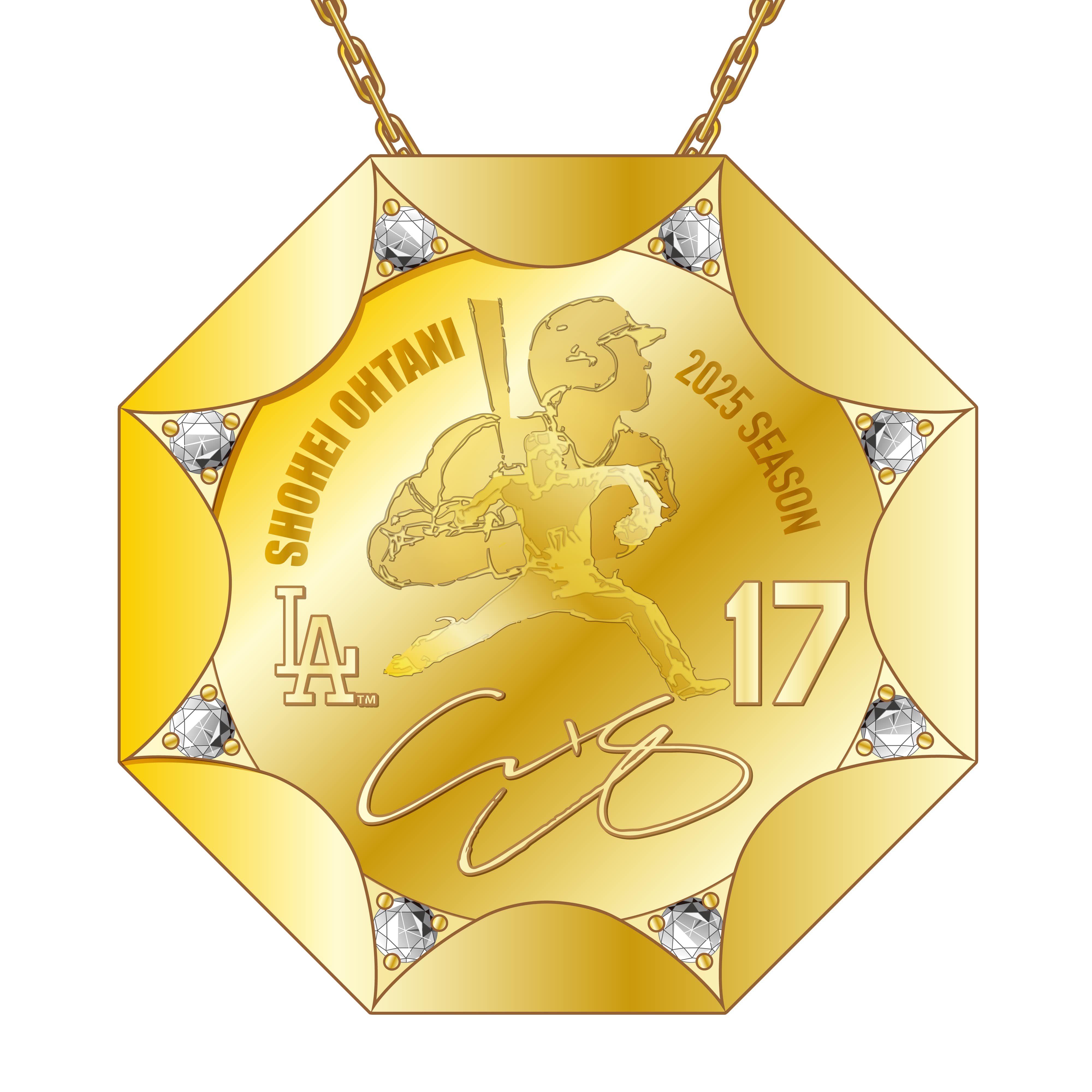  SHOHEI OHTANI OFFICIAL「K24/K18 COIN DIAMOND PENDANTS」（2025）