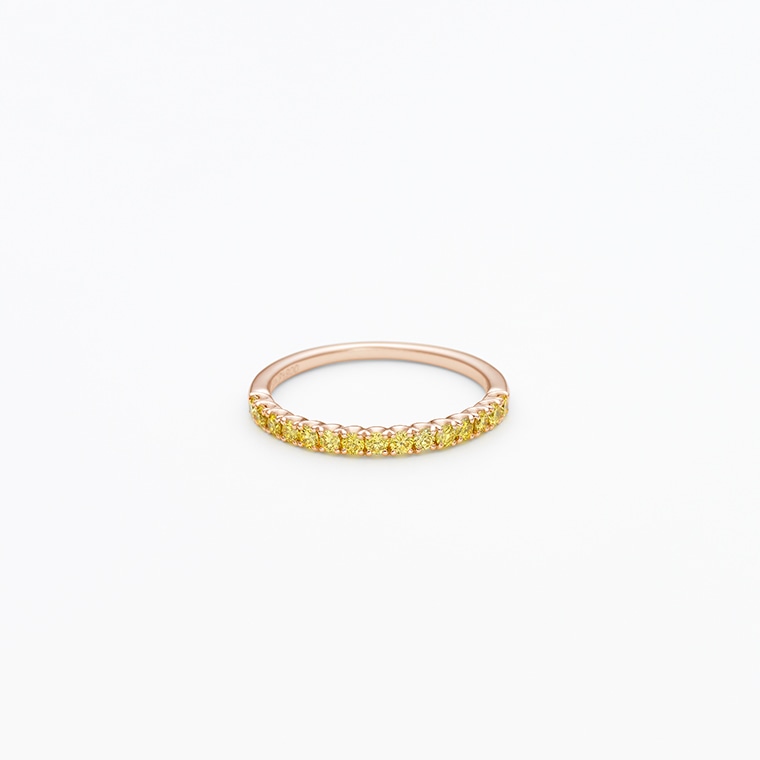 E001 イエローラボグロウンダイヤモンド/リング/0.27ct