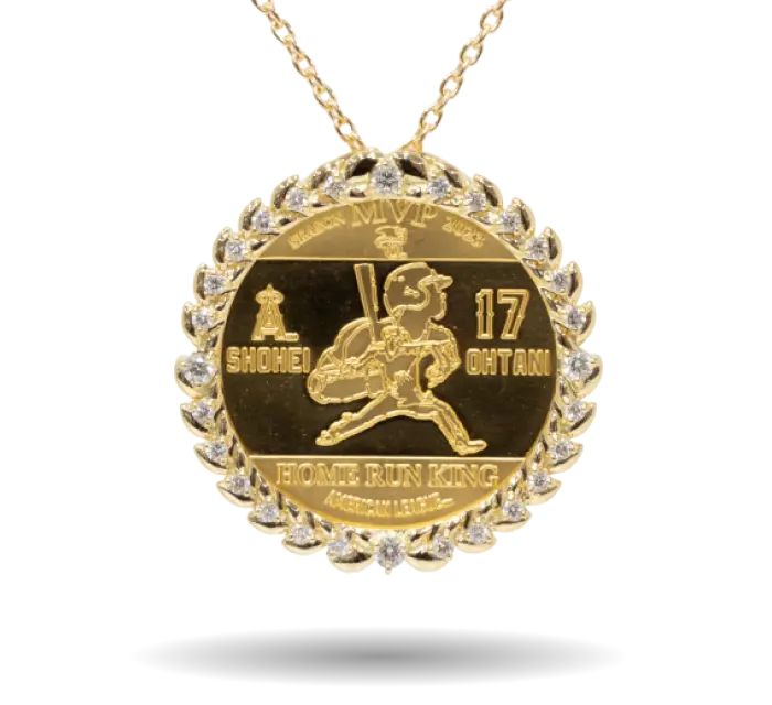 K24/K18 COIN DIAMOND PENDANT