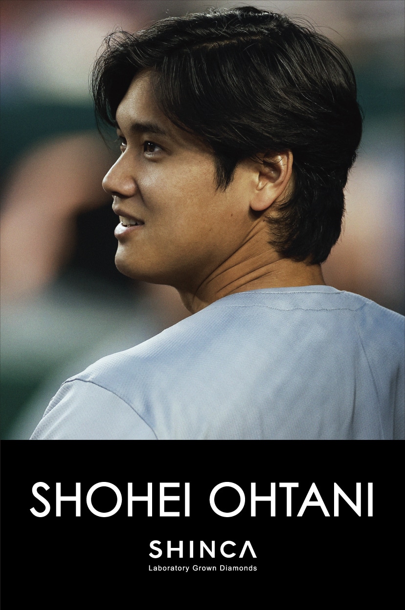 大谷翔平選手 直筆 二刀流イラストジュエリー SHOHEI OHTANI SHINCA Laboratory Grown Diamonds